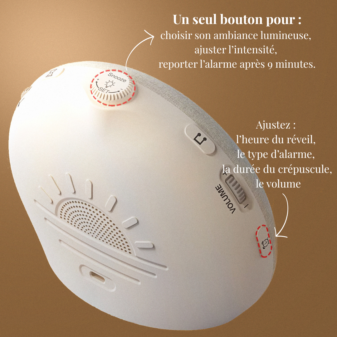 Réveil lumineux MoonWhisp