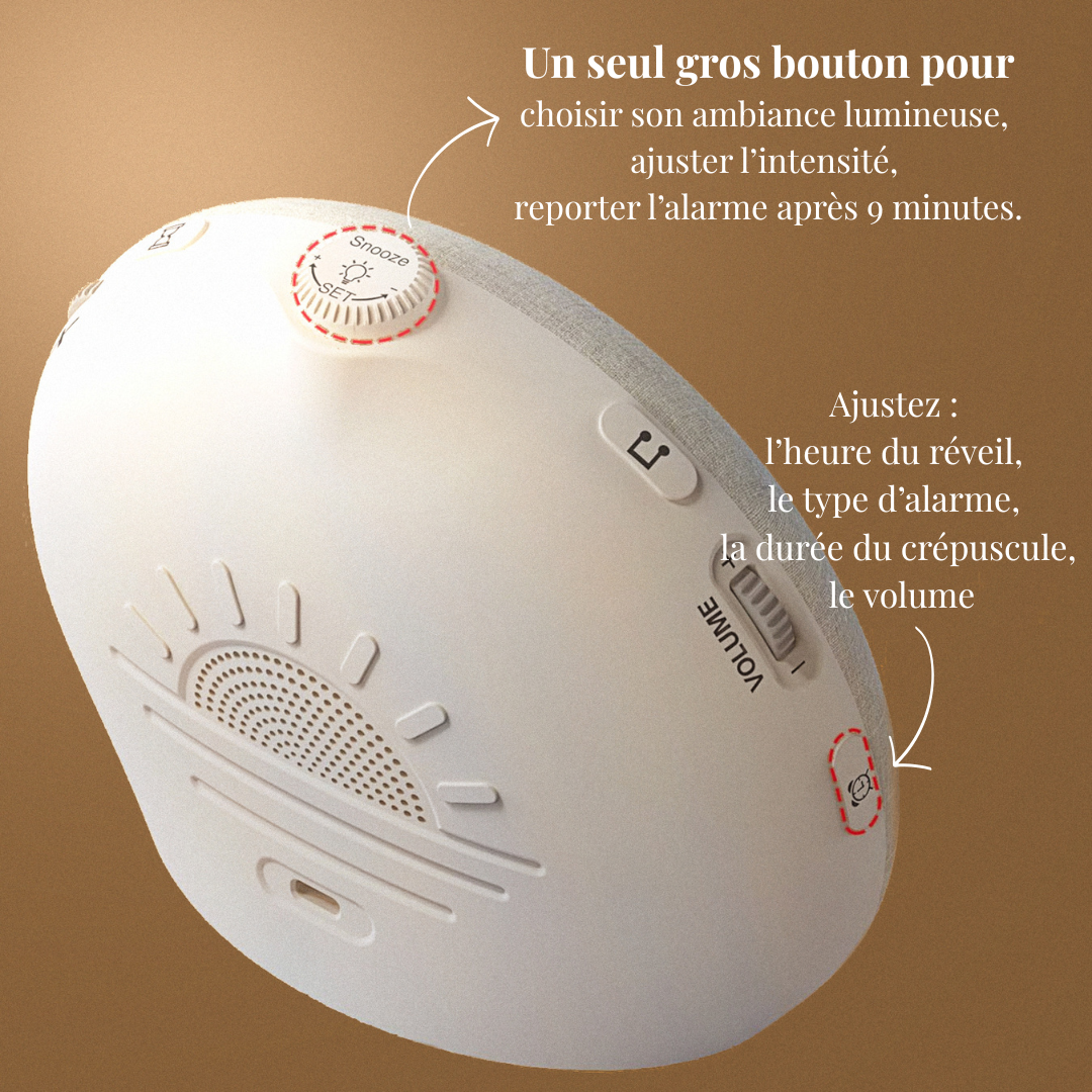 Réveil simulateur d'aube & crépuscule MoonWhisp