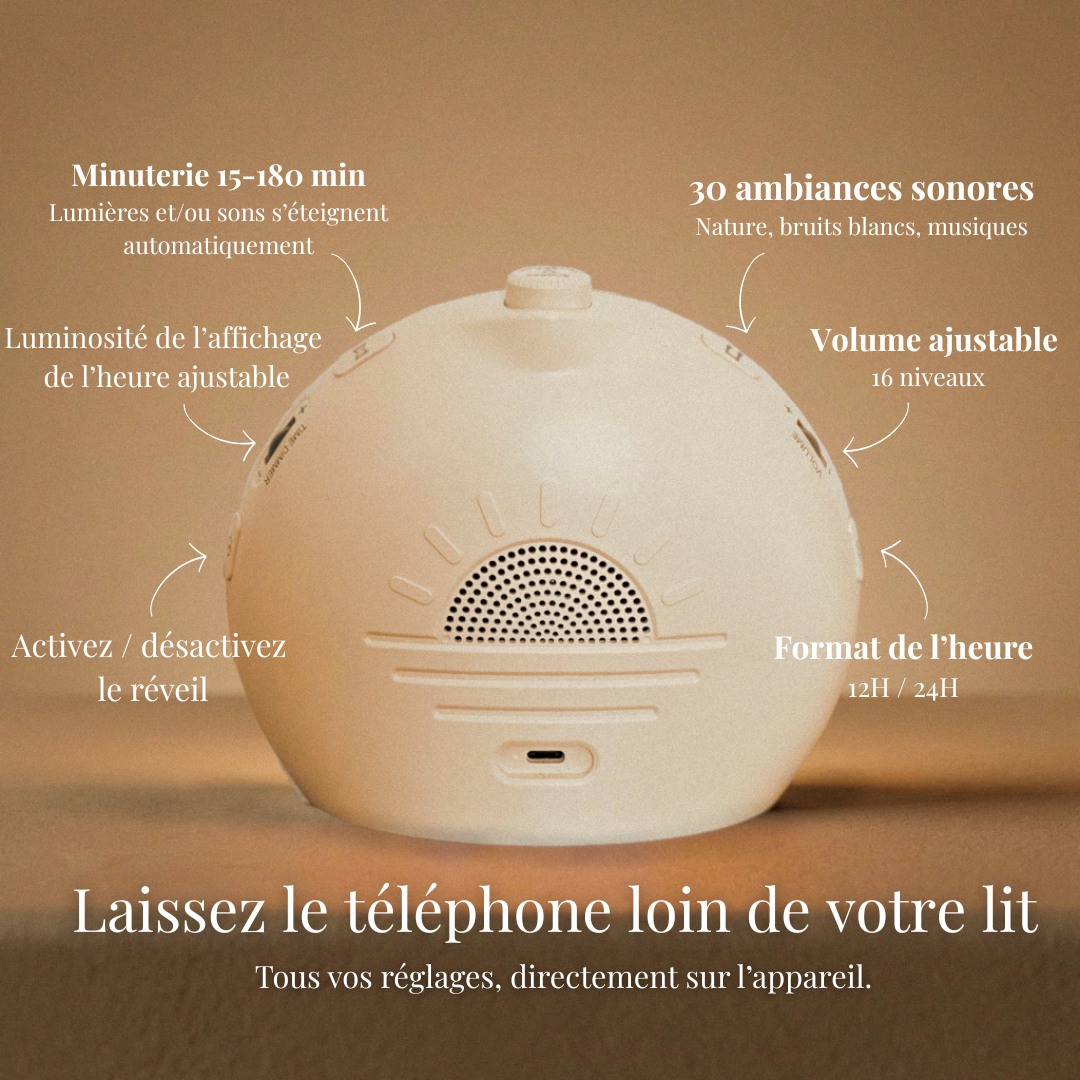 Réveil simulateur d'aube & crépuscule MoonWhisp